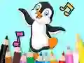 Coloring Book: Dancing Penguin — безплатна онлайн игра