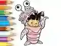 Coloring Book: Monster Costume Girl — безплатна онлайн игра