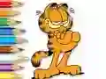 Coloring Book: Garfield Hamburger — безплатна онлайн игра