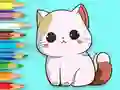 Coloring Book: Cute Kitten — безплатна онлайн игра
