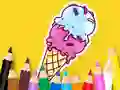 Coloring Book: Cool Ice Cream — безплатна онлайн игра