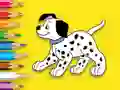 Coloring Book: Cute Spotted Dog — безплатна онлайн игра