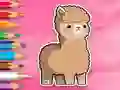 Coloring Book: Cute Alpaca — безплатна онлайн игра