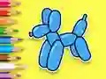 Coloring Book: Balloon Puppy — безплатна онлайн игра