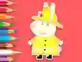 Coloring Book: Rabbit Firefighter — безплатна онлайн игра