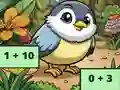 Addition Bird Image Uncover — безплатна онлайн игра