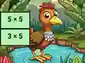 Multiplication Bird Image Uncover — безплатна онлайн игра