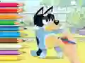 Coloring Book: Bluey And Bingo — безплатна онлайн игра