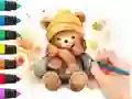 Coloring Book: Autumn Bear — безплатна онлайн игра