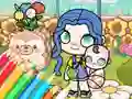 Coloring Book: Avatar World Babycare — безплатна онлайн игра