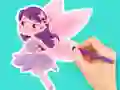 Coloring Book: Flower Fairy — безплатна онлайн игра
