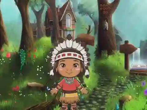 Girl Reach Thanksgiving Land — безплатна онлайн игра