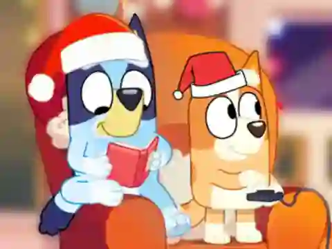 Jigsaw Puzzle: Bluey Christmas Party — безплатна онлайн игра