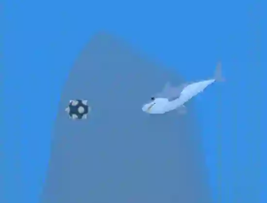 Lonely Shark Frenzy — безплатна онлайн игра