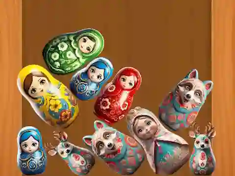 Merge Matreshki — безплатна онлайн игра