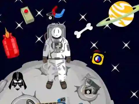 Stickman in Space — безплатна онлайн игра