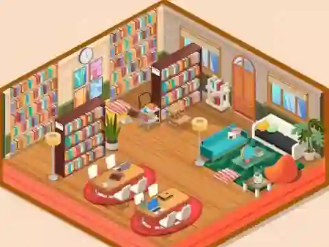 Decor: My Library — безплатна онлайн игра