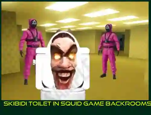 Skibidi Toilet in Squid Game Backrooms — безплатна онлайн игра