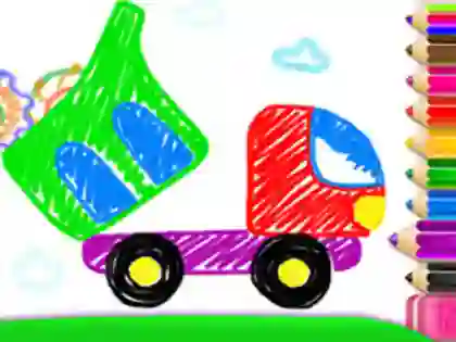 Toddler Drawing: Tanker Truck — безплатна онлайн игра