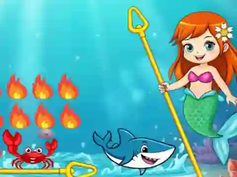 Princess vs Shark — безплатна онлайн игра