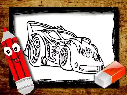 Back To School Car Coloring Book — безплатна онлайн игра