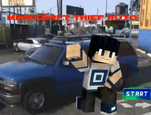 Minecraft Thief Auto — безплатна онлайн игра