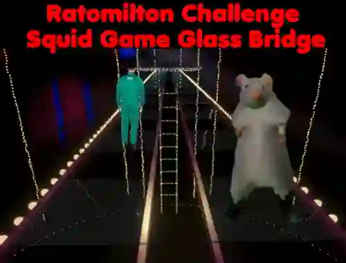 Rato Milton Challenge Squid Game Glass Bridge — безплатна онлайн игра