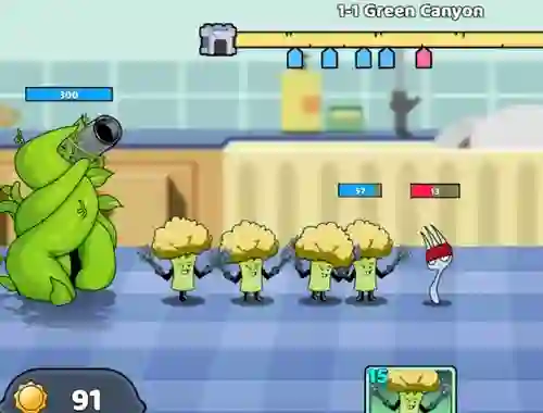 Food Castle Tower Defense — безплатна онлайн игра