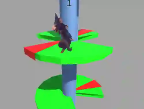 Ratomilton Helix Jump — безплатна онлайн игра