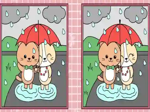 Spot the Differences Cute Kittens — безплатна онлайн игра