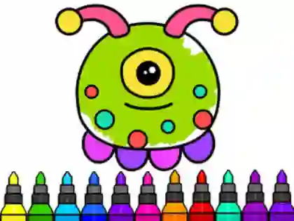 Coloring Book: Alien — безплатна онлайн игра