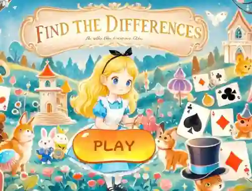 Find The Differences: Alice In Wonderland — безплатна онлайн игра