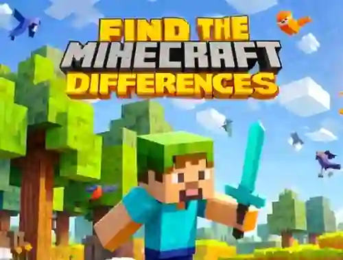 Find The Differences: Minecraft — безплатна онлайн игра