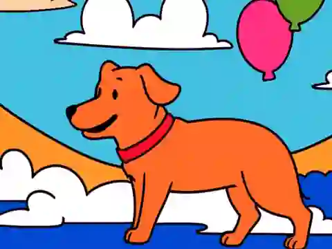 Color By Code: Yellow Dog — безплатна онлайн игра