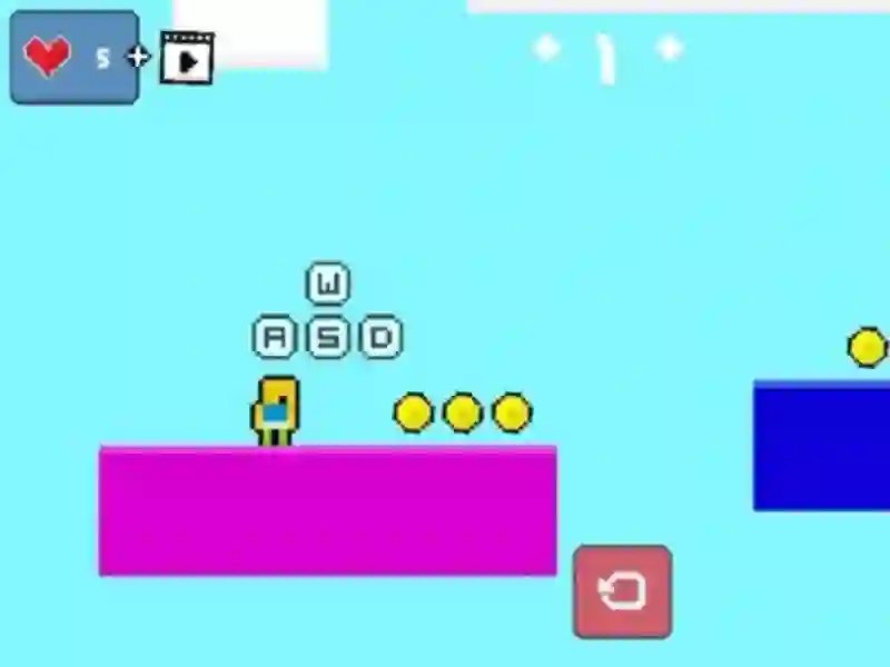 2d Obby Rainbow Parkour — безплатна онлайн игра