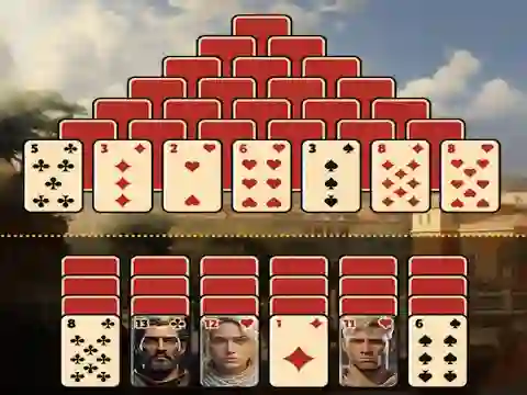Pyramid Solitaire Ancient Rome — безплатна онлайн игра