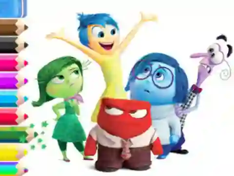 Coloring Book: Inside Out — безплатна онлайн игра