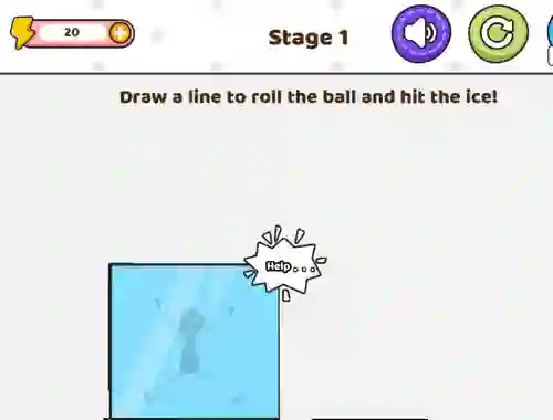 Save The Stick Draw Line — безплатна онлайн игра