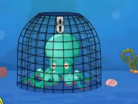 Release Octopus from Cage — безплатна онлайн игра