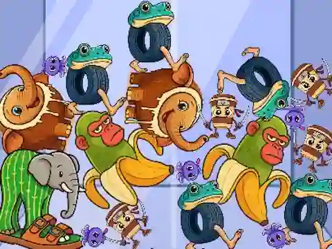 Italian Brainrot: Animals Merge Puzzle — безплатна онлайн игра