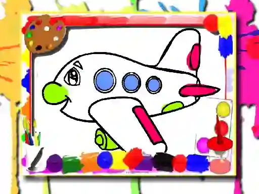 Airplane Coloring Book — безплатна онлайн игра