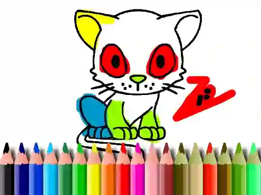 Back To School: Cat Coloring — безплатна онлайн игра