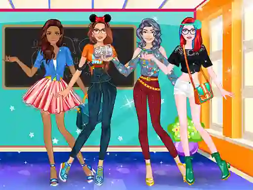 High School Dress Up For Girls — безплатна онлайн игра