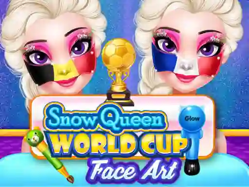 Frozen Queen World Cup Face Art — безплатна онлайн игра