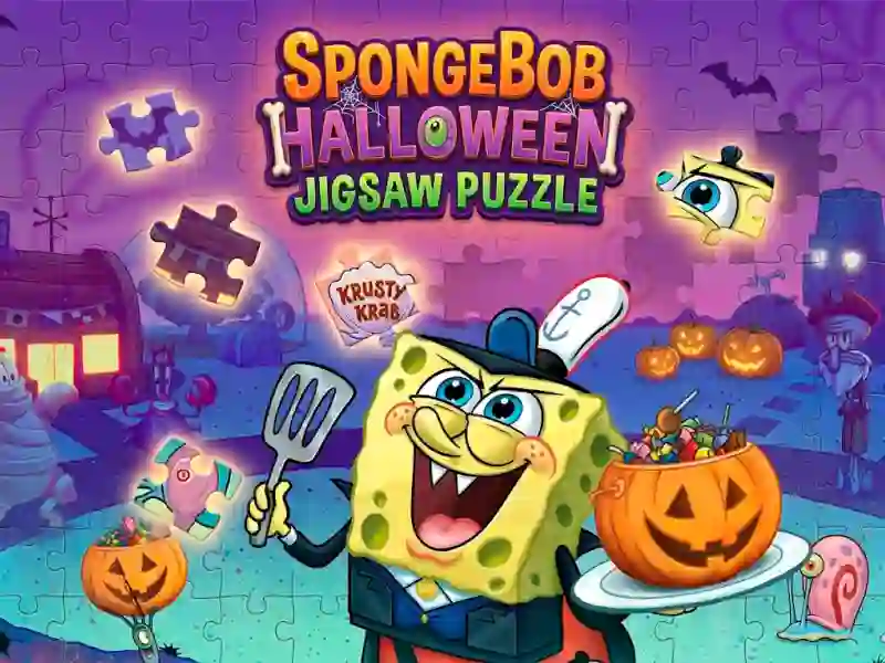 SpongeBob Halloween Jigsaw Puzzle — безплатна онлайн игра