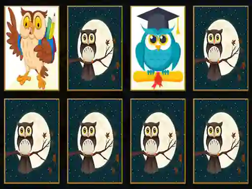 Cute Owl Memory — безплатна онлайн игра