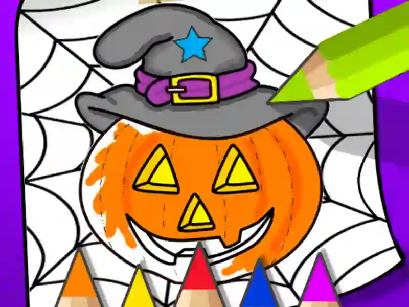 Halloween Coloring Book — безплатна онлайн игра