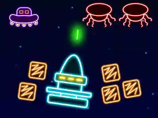 Neon Invaders — безплатна онлайн игра