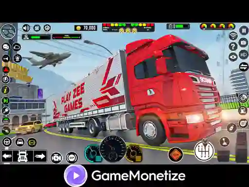 Crazy car transport truck — безплатна онлайн игра