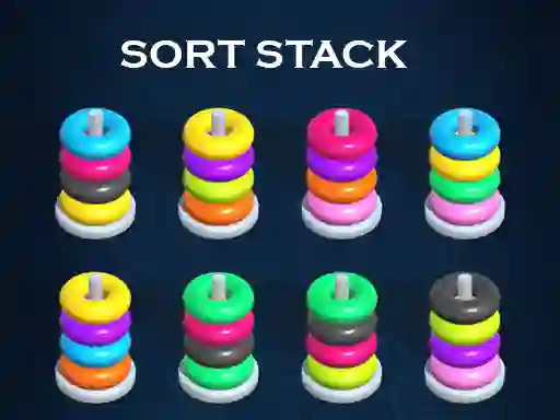Sort Stack color Hoop Game — безплатна онлайн игра